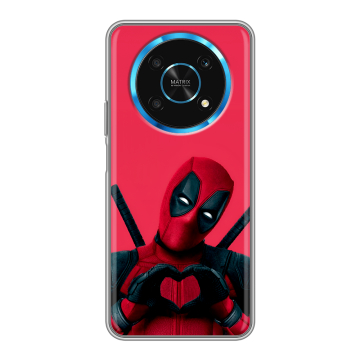 Силиконовый чехол на Huawei Honor Magic 4 Lite 5G с принтом Дедпул Deadpool