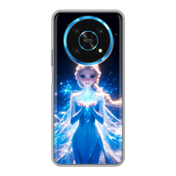 Силиконовый чехол на Huawei Honor Magic 4 Lite 5G с принтом Холодное сердце Frozen