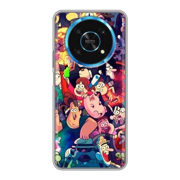 Силиконовый чехол на Huawei Honor Magic 4 Lite 5G с принтом Gravity Falls Гравити Фолз