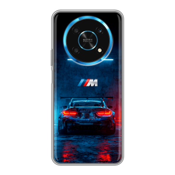 Силиконовый чехол на Huawei Honor Magic 4 Lite 5G с принтом BMW БМВ
