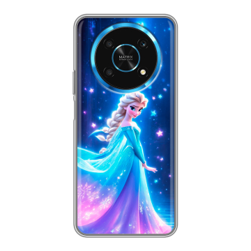 Силиконовый чехол на Huawei Honor Magic 4 Lite 5G с принтом Холодное сердце Frozen