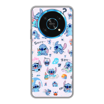 Силиконовый чехол на Huawei Honor Magic 4 Lite 5G с принтом Лило и Стич Силиконовый чехол на Huawei Honor Magic 4 Lite 5G с принтом Лило и Стич