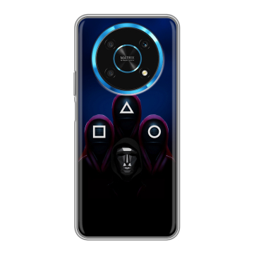 Силиконовый чехол на Huawei Honor Magic 4 Lite 5G с принтом Игра Кальмара