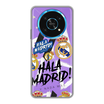 Силиконовый чехол на Huawei Honor Magic 4 Lite 5G с принтом Real Madrid Реал Мадрид