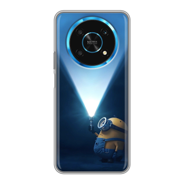 Силиконовый чехол на Huawei Honor Magic 4 Lite 5G с принтом Миньоны