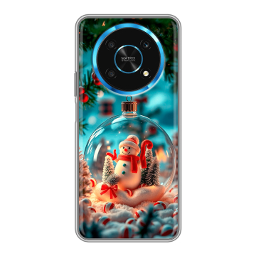 Силиконовый чехол на Huawei Honor Magic 4 Lite 5G с принтом Новый год