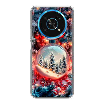 Силиконовый чехол на Huawei Honor Magic 4 Lite 5G с принтом Новый год