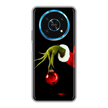 Силиконовый чехол на Huawei Honor Magic 4 Lite 5G с принтом Новый год Гринч
