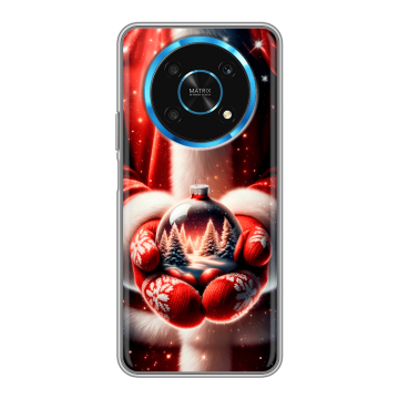 Силиконовый чехол на Huawei Honor Magic 4 Lite 5G с принтом Новый год