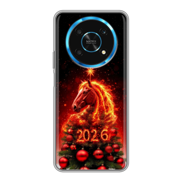 Силиконовый чехол на Huawei Honor Magic 4 Lite 5G с принтом Новый год