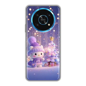 Силиконовый чехол на Huawei Honor Magic 4 Lite 5G с принтом Новый год