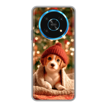 Силиконовый чехол на Huawei Honor Magic 4 Lite 5G с принтом Новый год