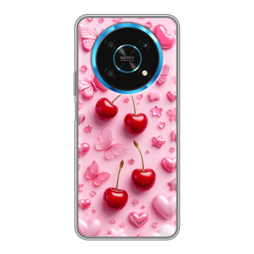 Силиконовый чехол на Huawei Honor Magic 4 Lite 5G с принтом для девочек