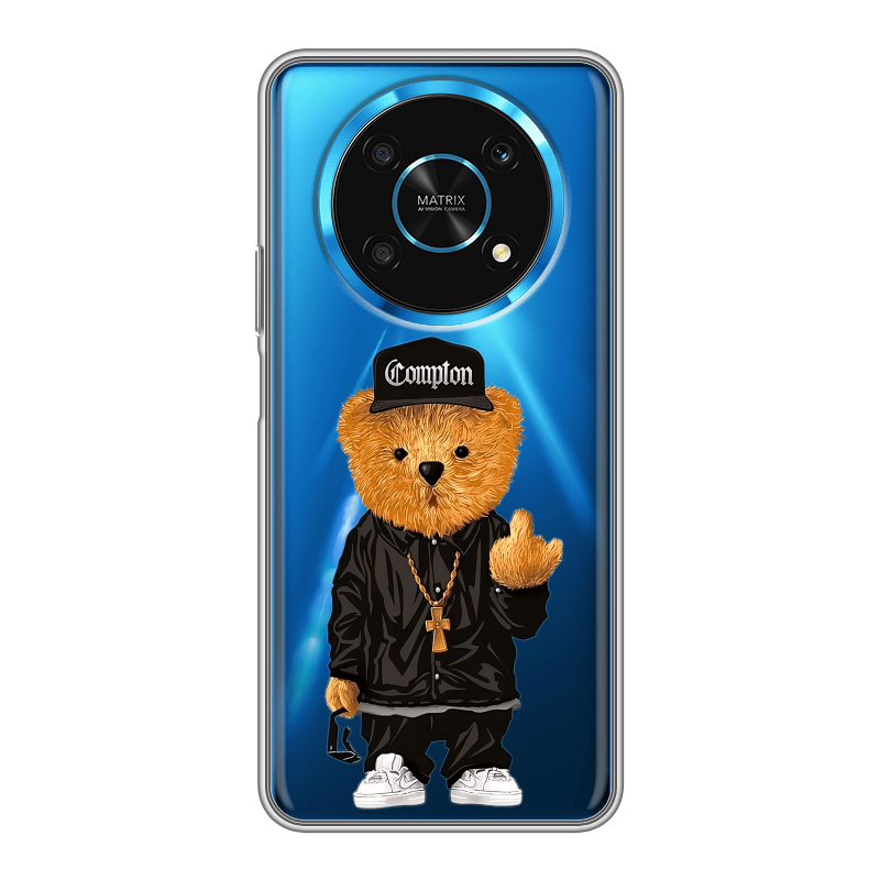 Силиконовый противоударный чехол на Huawei Honor Magic 4 Lite 5G с принтом Плюшевый медведь Силиконовый противоударный чехол на Huawei Honor Magic 4 Lite 5G с принтом Плюшевый медведь