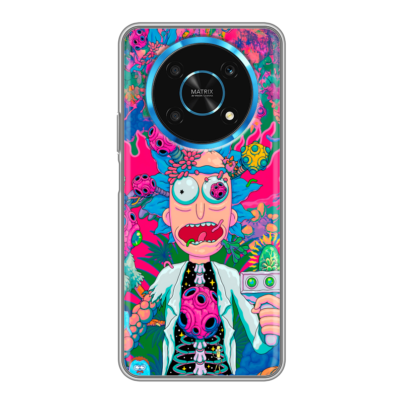 Силиконовый противоударный чехол на Huawei Honor Magic 4 Lite 5G с принтом Рик и Морти Rick Morty Силиконовый противоударный чехол на Huawei Honor Magic 4 Lite 5G с принтом Рик и Морти Rick Morty