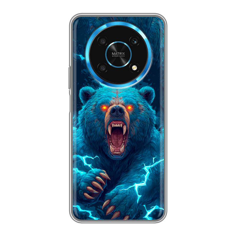 Силиконовый чехол на Huawei Honor Magic 4 Lite 5G с принтом Медведь Силиконовый чехол на Huawei Honor Magic 4 Lite 5G с принтом Медведь