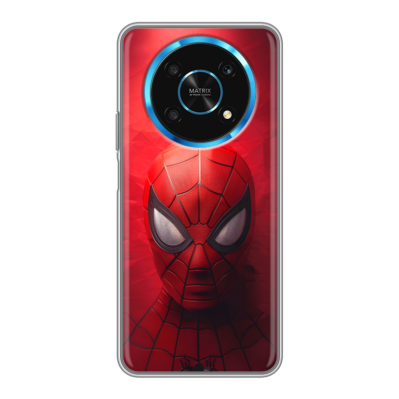Силиконовый противоударный чехол на Huawei Honor Magic 4 Lite 5G с принтом Spiderman Человек паук Силиконовый противоударный чехол на Huawei Honor Magic 4 Lite 5G с принтом Spiderman Человек паук