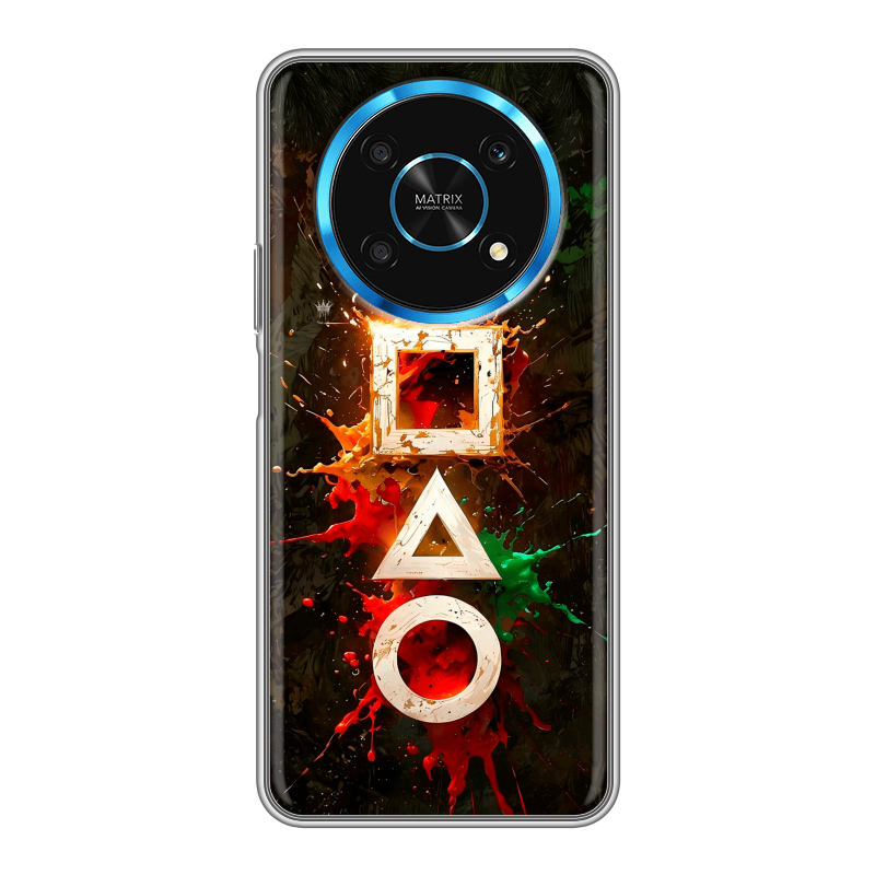 Силиконовый противоударный чехол на Huawei Honor Magic 4 Lite 5G с принтом Squid Game Игра кальмара Силиконовый противоударный чехол на Huawei Honor Magic 4 Lite 5G с принтом Squid Game Игра кальмара