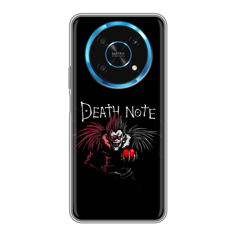 Силиконовый противоударный чехол на Huawei Honor Magic 4 Lite 5G с принтом Death note Тетрадь смерти Силиконовый противоударный чехол на Huawei Honor Magic 4 Lite 5G с принтом Death note Тетрадь смерти