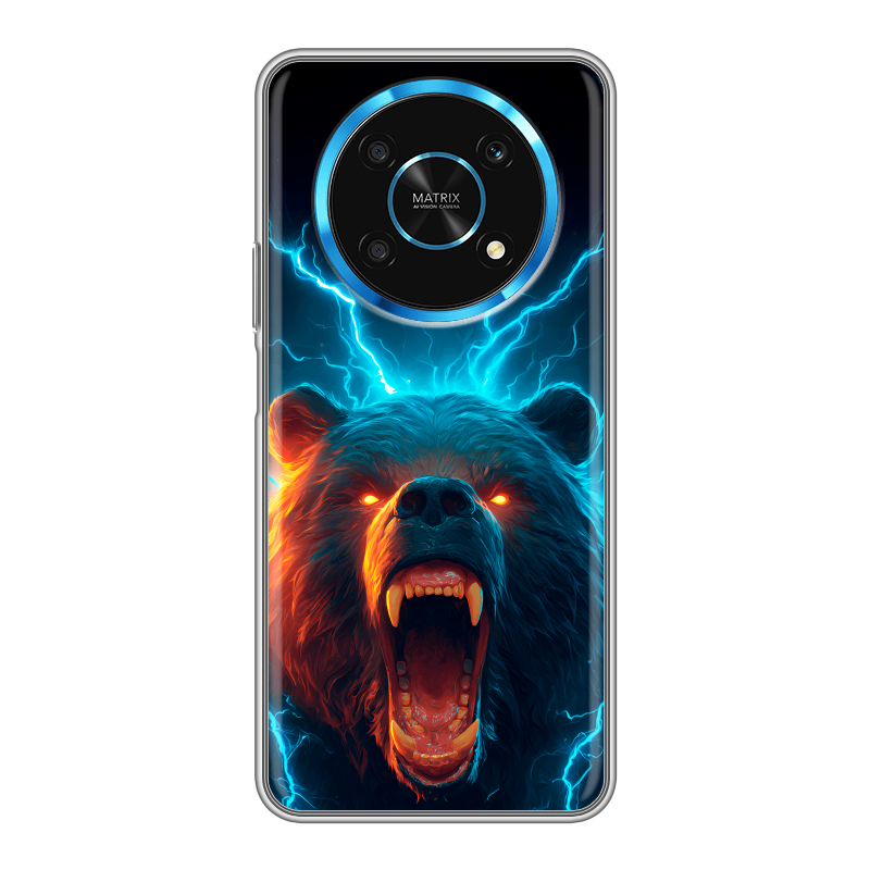 Силиконовый чехол на Huawei Honor Magic 4 Lite 5G с принтом Медведь Силиконовый чехол на Huawei Honor Magic 4 Lite 5G с принтом Медведь