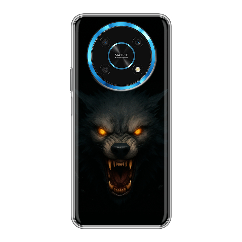 Силиконовый противоударный чехол на Huawei Honor Magic 4 Lite 5G с принтом Волк Силиконовый противоударный чехол на Huawei Honor Magic 4 Lite 5G с принтом Волк