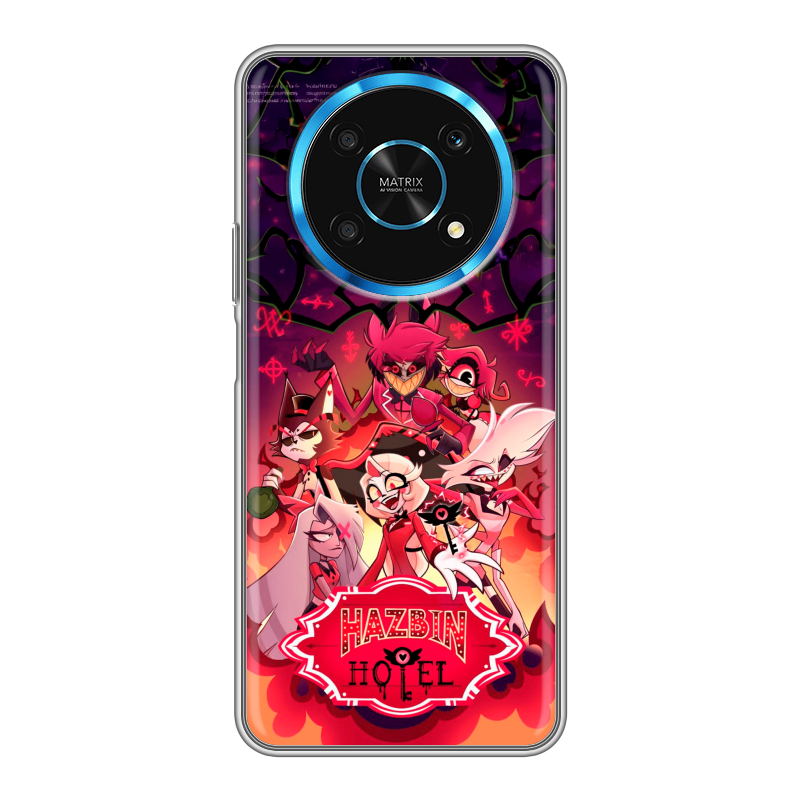Силиконовый противоударный чехол на Huawei Honor Magic 4 Lite 5G с принтом Hazbin Hotel Отель Хазбин Силиконовый противоударный чехол на Huawei Honor Magic 4 Lite 5G с принтом Hazbin Hotel Отель Хазбин