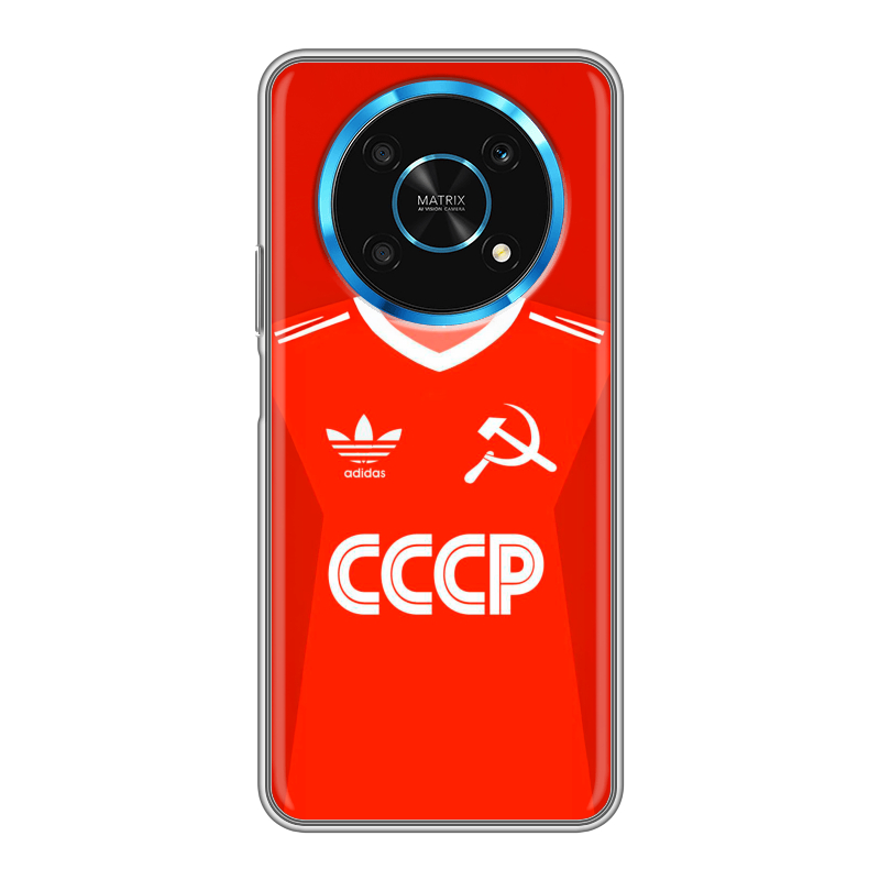 Силиконовый чехол на Huawei Honor Magic 4 Lite 5G с принтом Флаг Герб СССР Силиконовый чехол на Huawei Honor Magic 4 Lite 5G с принтом Флаг Герб СССР