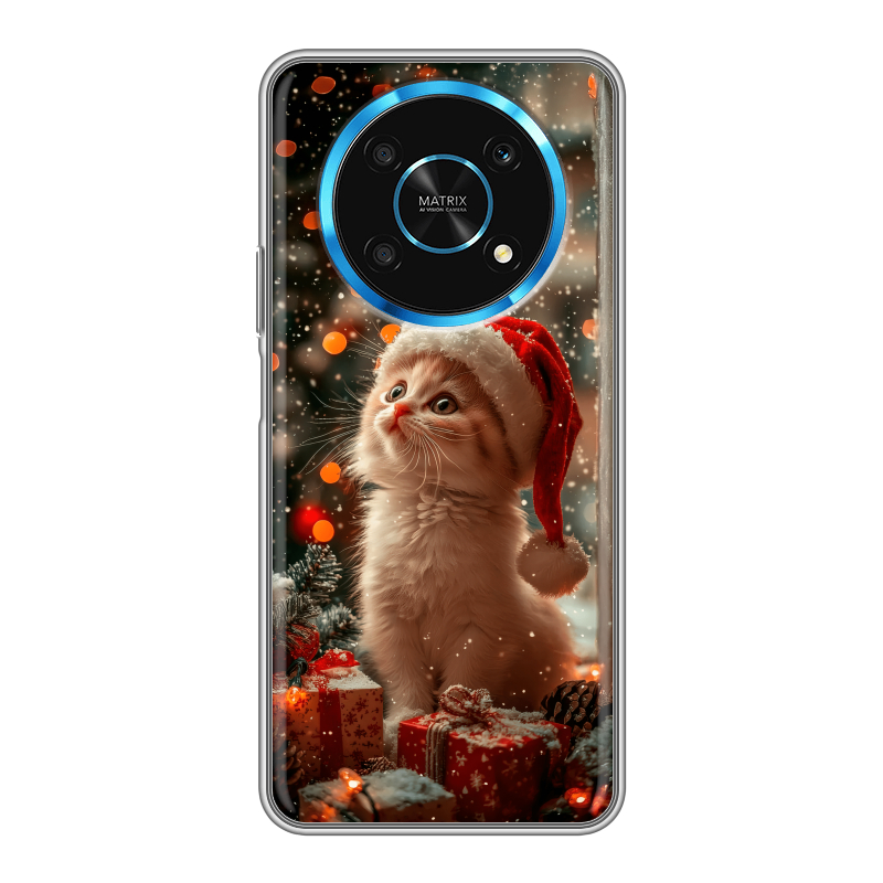 Силиконовый чехол на Huawei Honor Magic 4 Lite 5G с принтом Новый год Силиконовый чехол на Huawei Honor Magic 4 Lite 5G с принтом Новый год