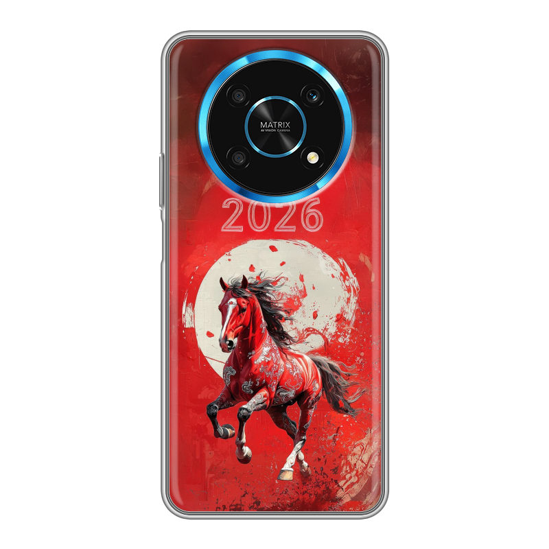 Силиконовый чехол на Huawei Honor Magic 4 Lite 5G с принтом Новый год Силиконовый чехол на Huawei Honor Magic 4 Lite 5G с принтом Новый год