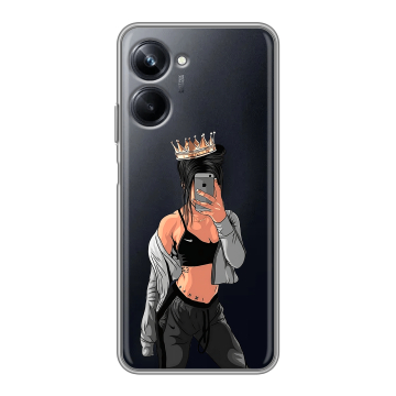 Силиконовый чехол на Realme 10 Pro с принтом Женские принты Силиконовый чехол на Realme 10 Pro с принтом Женские принты