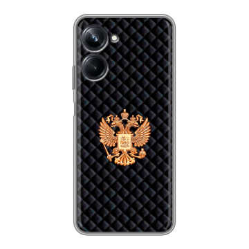 Силиконовый чехол на Realme 10 Pro с принтом Герб России принт