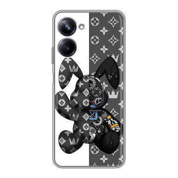 Силиконовый чехол на Realme 10 Pro с принтом Луи робот
