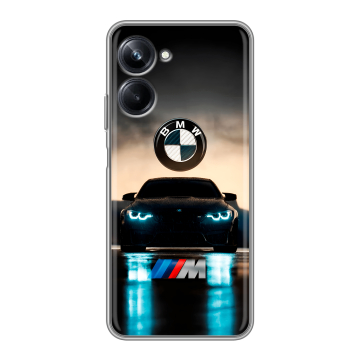 Силиконовый чехол на Realme 10 Pro с принтом БМВ BMW Силиконовый чехол на Realme 10 Pro с принтом БМВ BMW
