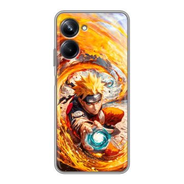 Силиконовый чехол на Realme 10 Pro с принтом Аниме Наруто Naruto