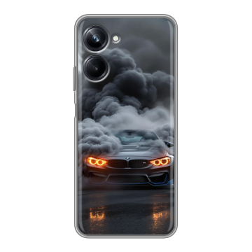 Силиконовый чехол на Realme 10 Pro с принтом BMW БМВ Силиконовый чехол на Realme 10 Pro с принтом BMW БМВ