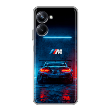 Силиконовый чехол на Realme 10 Pro с принтом BMW БМВ