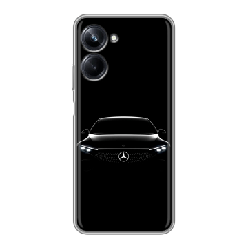Силиконовый чехол на Realme 10 Pro с принтом Mercedes Мерседес
