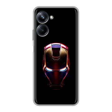 Силиконовый чехол на Realme 10 Pro с принтом IronMan Железный человек