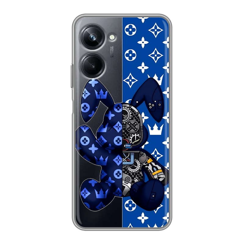 Силиконовый чехол на Realme 10 Pro с принтом Луи робот Силиконовый чехол на Realme 10 Pro с принтом Луи робот