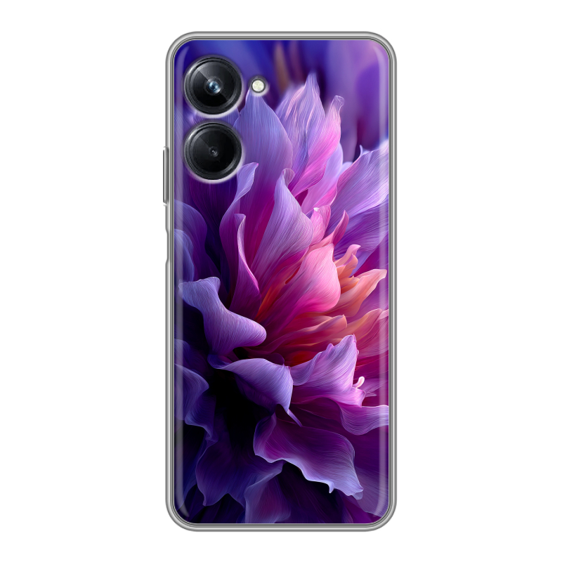 Силиконовый чехол на Realme 10 Pro с принтом женский цветы Силиконовый чехол на Realme 10 Pro с принтом женский цветы