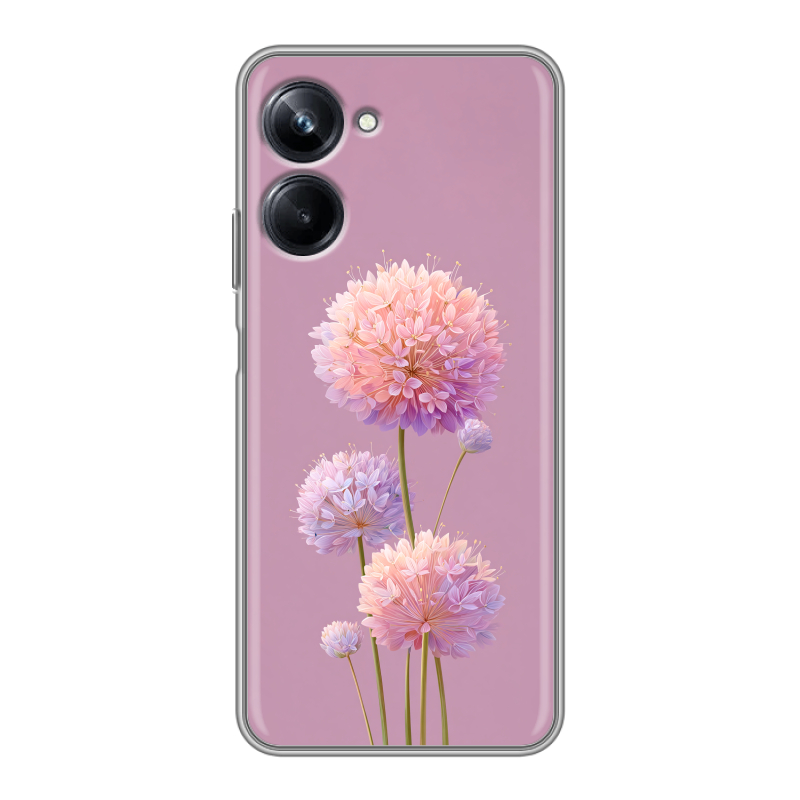 Силиконовый чехол на Realme 10 Pro с принтом Цветы Силиконовый чехол на Realme 10 Pro с принтом Цветы