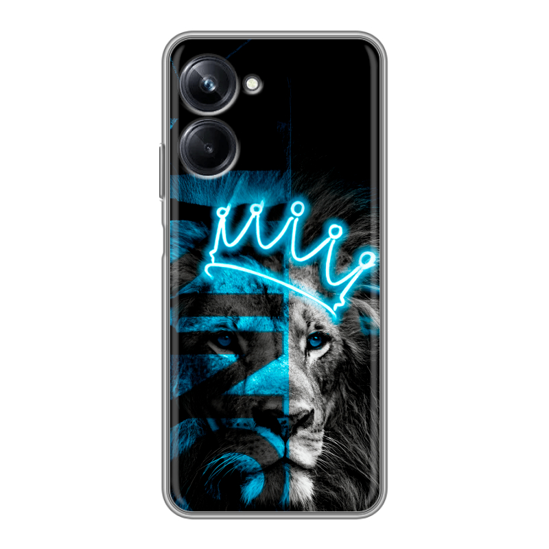 Силиконовый чехол на Realme 10 Pro с принтом Король лев Силиконовый чехол на Realme 10 Pro с принтом Король лев