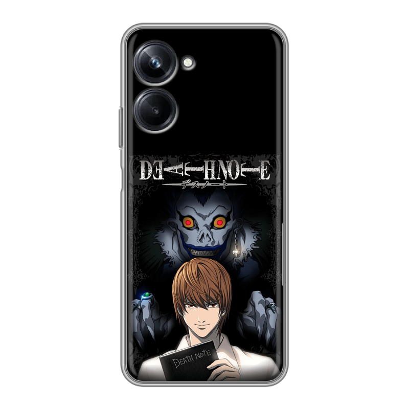Силиконовый чехол на Realme 10 Pro с принтом Death note Тетрадь смерти Силиконовый чехол на Realme 10 Pro с принтом Death note Тетрадь смерти