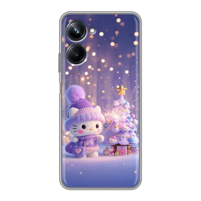 Силиконовый чехол на Realme 10 Pro с принтом Новый год Силиконовый чехол на Realme 10 Pro с принтом Новый год