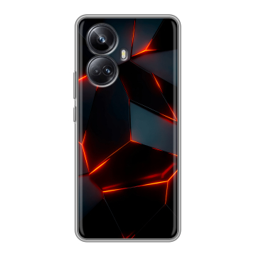 Силиконовый чехол на Realme 10 Pro Plus с принтом Яркие абстракции Силиконовый чехол на Realme 10 Pro Plus с принтом Яркие абстракции