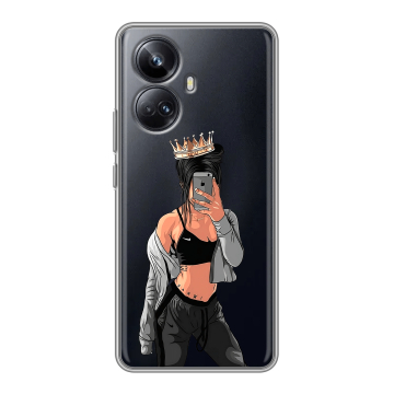 Силиконовый чехол на Realme 10 Pro Plus с принтом Женские принты Силиконовый чехол на Realme 10 Pro Plus с принтом Женские принты