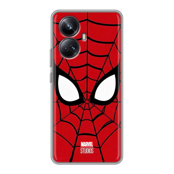 Силиконовый чехол на Realme 10 Pro Plus с принтом человек паук spiderman