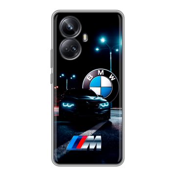 Силиконовый чехол на Realme 10 Pro Plus с принтом БМВ BMW