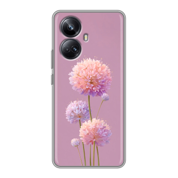 Силиконовый чехол на Realme 10 Pro Plus с принтом Цветы Силиконовый чехол на Realme 10 Pro Plus с принтом Цветы