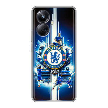 Силиконовый чехол на Realme 10 Pro Plus с принтом Chelsea Челси Силиконовый чехол на Realme 10 Pro Plus с принтом Chelsea Челси